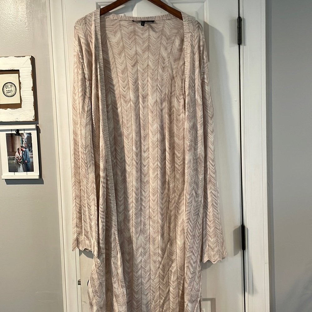 White House black market full length cardigan